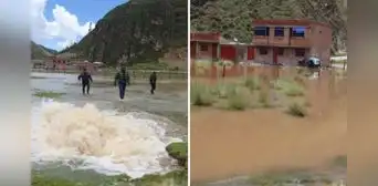Estadio de futbol en Pasco queda inundado tras intensas lluvias y aumento de caudal en la sierra Estadio de futbol en Pasco queda inundado tras intensas lluvias y aumento de caudal en la sierra