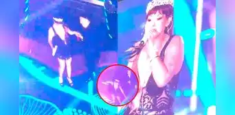 Yrma Guerrero casi sufre fuerte caída en concierto de Corazón Serrano y causa tremendo susto en el escenario Yrma Guerrero casi sufre fuerte caída en concierto de Corazón Serrano y causa tremendo susto en el escenario