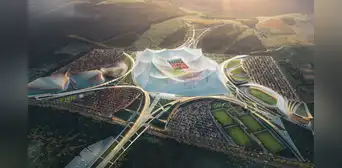 Así será el estadio de fútbol más grande del mundo: una megaconstrucción para 115.000 personas con una miniciudad