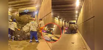 Cae parte de la estructura de bypass en SJM: incidente impidió el pase de unidades de transporte público Cae parte de la estructura de bypass en SJM: incidente impidió el pase de unidades de transporte público