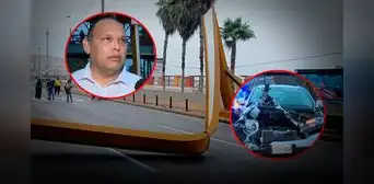 Conductor salva de morir tras caída de arco en la Costa Verde: "Me asustó tanto de que me vaya a matar" Conductor salva de morir tras caída de arco en la Costa Verde: "Me asustó tanto de que me vaya a matar"