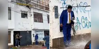 Vecinos de Puno arrojaron agua a músico de la Candelaria que miccionaba en su fachada: clip genera debate Vecinos de Puno arrojaron agua a músico de la Candelaria que miccionaba en su fachada: clip genera debate