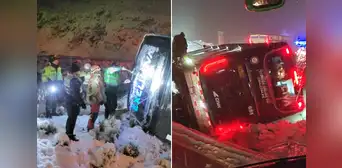 Bus de empresa CIVA lleno de pasajeros se vuelca en Ticlio por fuerte nevada: reportan al menos 11 heridos Bus de empresa CIVA lleno de pasajeros se vuelca en Ticlio por fuerte nevada: reportan al menos 11 heridos