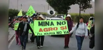 Realizarán huelga indefinida para exigir la cancelación definitiva del proyecto Tía María Realizarán huelga indefinida para exigir la cancelación definitiva del proyecto Tía María