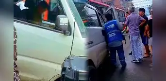 Balean a colectivero cerca a la estación Bayóvar de la Línea 1 del Metro de Lima en SJL