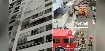 Fuerte incendio en Miraflores: llamas afectan vivienda por posible cortocircuito y bomberos atienden la emergencia Fuerte incendio en Miraflores: llamas afectan vivienda por posible cortocircuito y bomberos atienden la emergencia