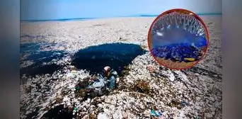 La Isla de Basura que supera el tamaño de Perú con 80.000 toneladas de plástico: se encuentra en el océano Pacífico La Isla de Basura que supera el tamaño de Perú con 80.000 toneladas de plástico: se encuentra en el océano Pacífico