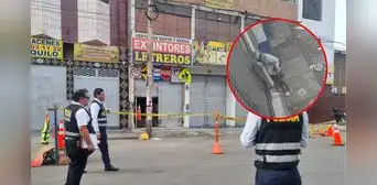 Cámaras captan a extorsionadores dejando dinamita en negocio de extintores en Cercado de Lima