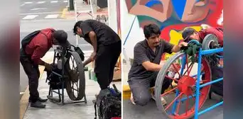 Peruano pintó gratis afilador de ambulante y emociona en redes: “Cada acción cuenta” Peruano pintó gratis afilador de ambulante y emociona en redes: “Cada acción cuenta”