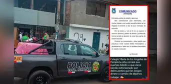 Escuelas bajo amenazas y extorsión: Cierran otro colegio particular en San Juan de Miraflores