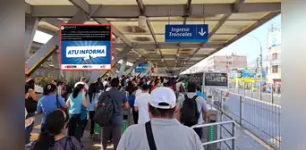 Reportan retraso de buses del Metropolitano por protestas en Independencia Reportan retraso de buses del Metropolitano por protestas en Independencia