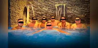 Trujillo: revelan foto de policías junto a miembros de 'Los Pulpos' posando en una piscina Trujillo: revelan foto de policías junto a miembros de 'Los Pulpos' posando en una piscina