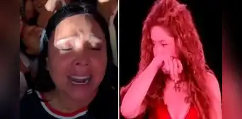 Tula Rodríguez rompe en llanto en pleno concierto de Shakira en Lima al cantar 'Antología': "No sé vivir sin su amor"