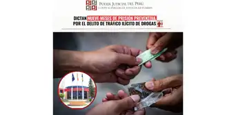 Dictan nueve meses de prisión preventiva por el delito de tráfico ilícito de droga