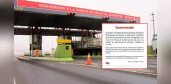 Norvial suspende el cobro de peajes en la Variante y el Serpentín de Pasamayo tras reclamos de transportistas