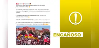 Video de manifestación por simpatizantes del partido de derecha alemana AfD no es actual Video de manifestación por simpatizantes del partido de derecha alemana AfD no es actual