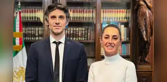 Claudia Sheinbaum recibe en Palacio Nacional a defensa de Pedro Castillo, Guido Croxatto: "Debe prevalecer la justicia y la democracia"