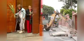Parte de una iglesia en Surco es demolida por obras de la Vía Expresa Sur y feligreses realizan vigilia Parte de una iglesia en Surco es demolida por obras de la Vía Expresa Sur y feligreses realizan vigilia