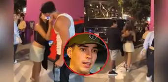Integrante de 'Esto es guerra', Piero Arenas, es captado besando a una joven delante de su novio en plena transmisión