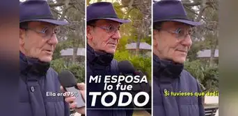 Adulto mayor conmueve al hablar sobre su esposa fallecida: “Ella era el 75% de mi vida” Adulto mayor conmueve al hablar sobre su esposa fallecida: “Ella era el 75% de mi vida”