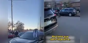 Mujer en Denver usa megáfono para alertar a inmigrantes mexicanos cuando llegan los agentes del ICE para sus redadas Mujer en Denver usa megáfono para alertar a inmigrantes mexicanos cuando llegan los agentes del ICE para sus redadas