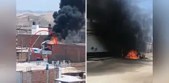 Accidente en San Bartolo: avioneta se estrella contra vivienda en km 52 de la Panamericana Sur Accidente en San Bartolo: avioneta se estrella contra vivienda en km 52 de la Panamericana Sur