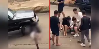 Terror en set de rodaje: filtran video del preciso instante en que una actriz es golpeada por auto en plena grabación de una serie