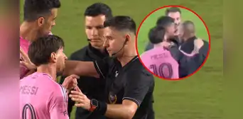 Lionel Messi perdió los papeles y se le fue encima a árbitro en el campo de juego: "¡Sos un ca***!" Lionel Messi perdió los papeles y se le fue encima a árbitro en el campo de juego: "¡Sos un ca***!"