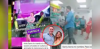 Susana Alvarado reacciona en concierto de Corazón Serrano al ampay de Paco Bazán comprando 'pastillas' en una farmacia Susana Alvarado reacciona en concierto de Corazón Serrano al ampay de Paco Bazán comprando 'pastillas' en una farmacia