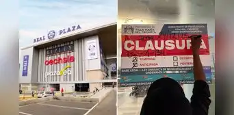 ¿Cuántas sedes y patios de comidas del Real Plaza han sido clausurados en Perú y por qué motivos?