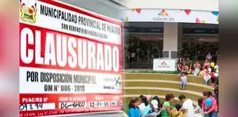 Cierran temporalmente Plaza del Sol en Huacho por graves deficiencias en cableado y patio de comidas