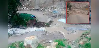 Huancavelica: comunidades quedan aisladas tras derrumbe de puente por aumento del río Chipihuaico