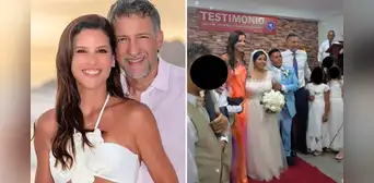 María Pía y Samuel Dyer hacen inolvidable boda a su trabajadora del hogar, quien cuida a sus hijos desde hace 17 años