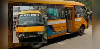Cúster se despista en SJL: cinco pasajeros habrían saltado del vehículo en movimiento para salvar sus vidas Cúster se despista en SJL: cinco pasajeros habrían saltado del vehículo en movimiento para salvar sus vidas