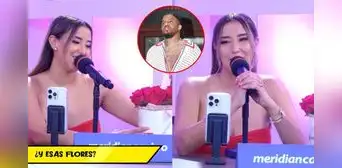 Xiomy Kanashiro recibe romántico ramo de rosas en vivo, ¿de Jefferson Farfán?: “Mi reina preciosa” Xiomy Kanashiro recibe romántico ramo de rosas en vivo, ¿de Jefferson Farfán?: “Mi reina preciosa”