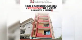 Juzgado de Zarumilla dicta nueve meses de prisión preventiva por el delito de tráfico ilícito de drogas Juzgado de Zarumilla dicta nueve meses de prisión preventiva por el delito de tráfico ilícito de drogas