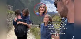 Hijo conmovió al llevar a su madre invidente en brazos a Machu Picchu: "Nunca pensé que estaría aquí" Hijo conmovió al llevar a su madre invidente en brazos a Machu Picchu: "Nunca pensé que estaría aquí"