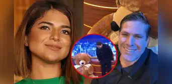 Paco Bazán es sorprendido por Susana Alvarado con un enorme peluche en su programa en vivo: "Nunca me ha pasado esto en mi vida"