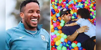 Jefferson Farfán lleva a su hija menor a conocer su centro comercial KM40 y sorprende a usuarios: "¡Dos gotas de agua!"