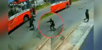 Extorsionadores atacan bus de ‘La 57’ lleno de pasajeros en San Juan de Lurigancho: cámaras captaron atentado