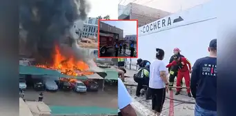 Fuerte incendio frente la Municipalidad del Callao: cinco viviendas aledañas resultaron afectadas