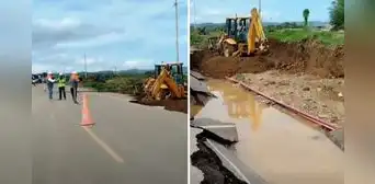 Desborde del río Tumbes colapsa parte de la Panamericana Norte: se restringió el acceso de todo tipo de vehículo