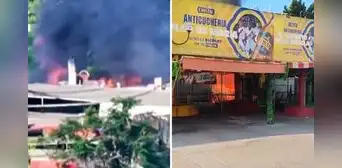 Fuerte incendio frente al Estadio Nacional y Circuito Mágico del Agua en Cercado de Lima: local de comida quedó afectado Fuerte incendio frente al Estadio Nacional y Circuito Mágico del Agua en Cercado de Lima: local de comida quedó afectado