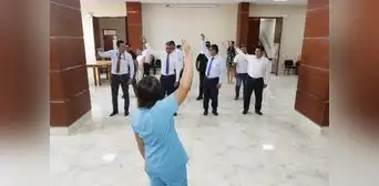 Trabajadores administrativos de la Corte del Santa realizaron pausas activas