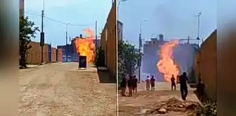 Reportan fuga de gas cerca de la avenida Ramiro Prialé, en Lurigancho-Chosica Reportan fuga de gas cerca de la avenida Ramiro Prialé, en Lurigancho-Chosica