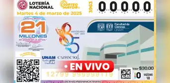 Resultados Sorteo Mayor 3963 HOY EN VIVO, 04 de marzo: verificar boleto de la Lotería Nacional de México y qué salió Resultados Sorteo Mayor 3963 HOY EN VIVO, 04 de marzo: verificar boleto de la Lotería Nacional de México y qué salió