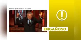 Robert De Niro no insultó a Donald Trump en la gala de los Premios Oscar 2025 Robert De Niro no insultó a Donald Trump en la gala de los Premios Oscar 2025