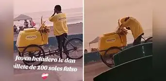 Heladero peruano rompió en llanto al descubrir que le dieron billete de S/100 falso: usuarios lo apoyaron por Yape Heladero peruano rompió en llanto al descubrir que le dieron billete de S/100 falso: usuarios lo apoyaron por Yape