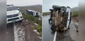 Tragedia en Arequipa: reportan una persona muerta y al menos 20 heridos por choque entre dos minivanes Tragedia en Arequipa: reportan una persona muerta y al menos 20 heridos por choque entre dos minivanes