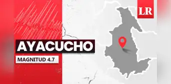 Temblor de magnitud 4.7 se sintió en Ayacucho hoy, según IGP Temblor de magnitud 4.7 se sintió en Ayacucho hoy, según IGP